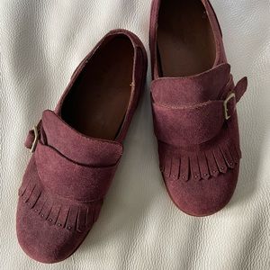 Kork Ease Maroon suede loafers. Size 8. Barely worn.